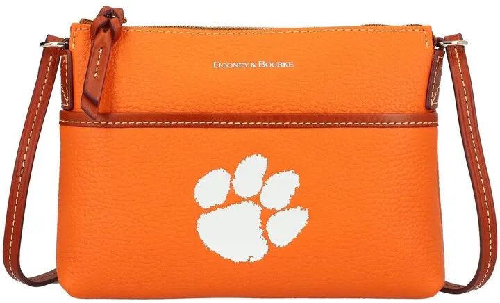 Women's Dooney & Bourke Clemson Tigers Pebble Ginger Crossbody