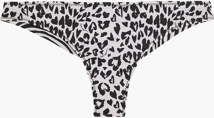 Printed low-rise bikini briefs
