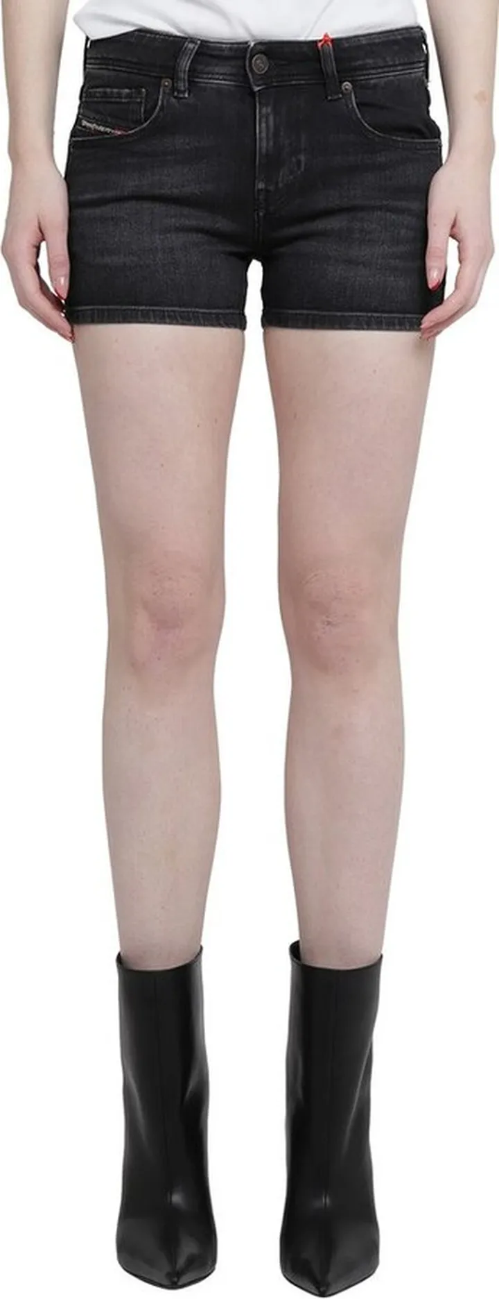 Diesel Low Rise Fitted Denim Shorts