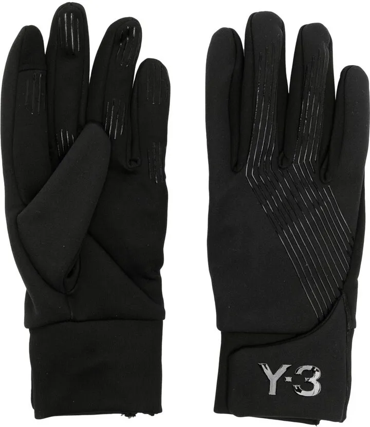 Utility logo-embossed gloves