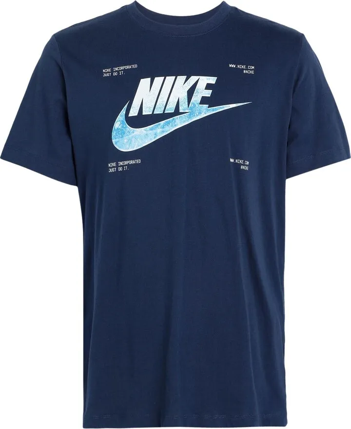 M Nsw Tee Si 3 Hbr T-shirt Midnight Blue