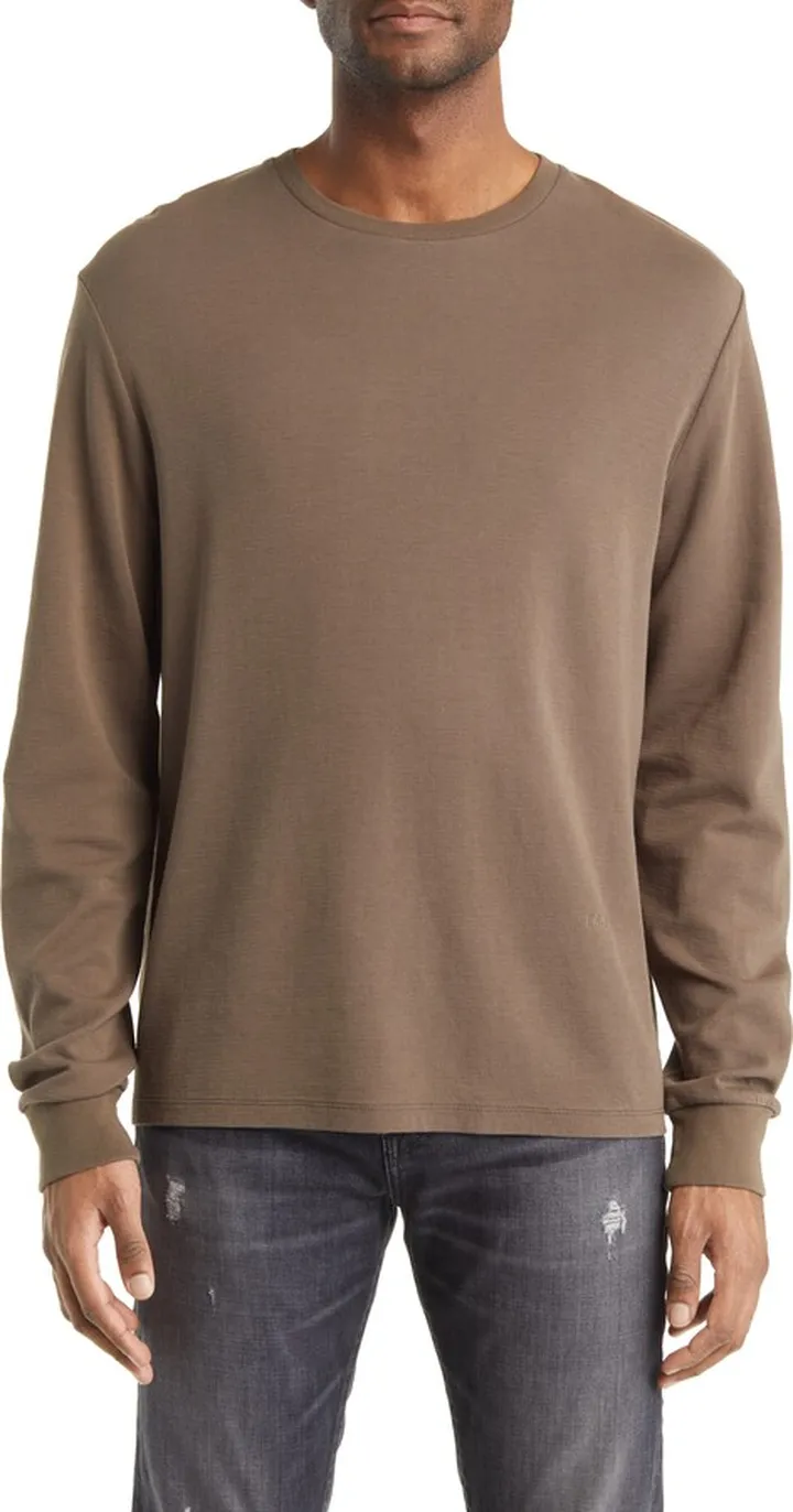 Cotton Duofold Long Sleeve Cotton T-Shirt
