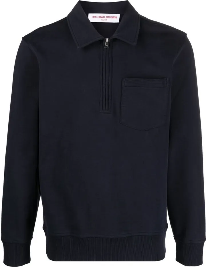 Bolam half-zip jumper