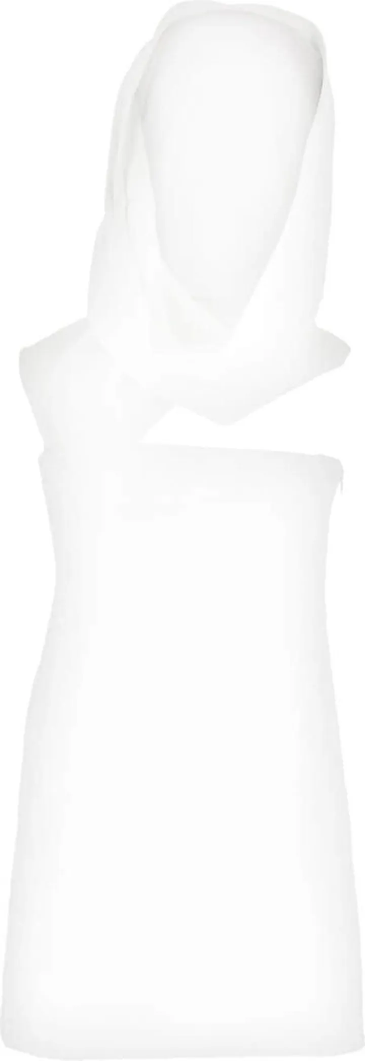 Hooded One-Shoulder Mini Dress