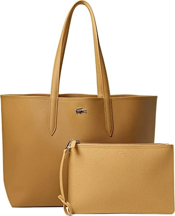 Lacoste Anna Large Reversible Shopping Bag (Leafy Viennois) Handbags