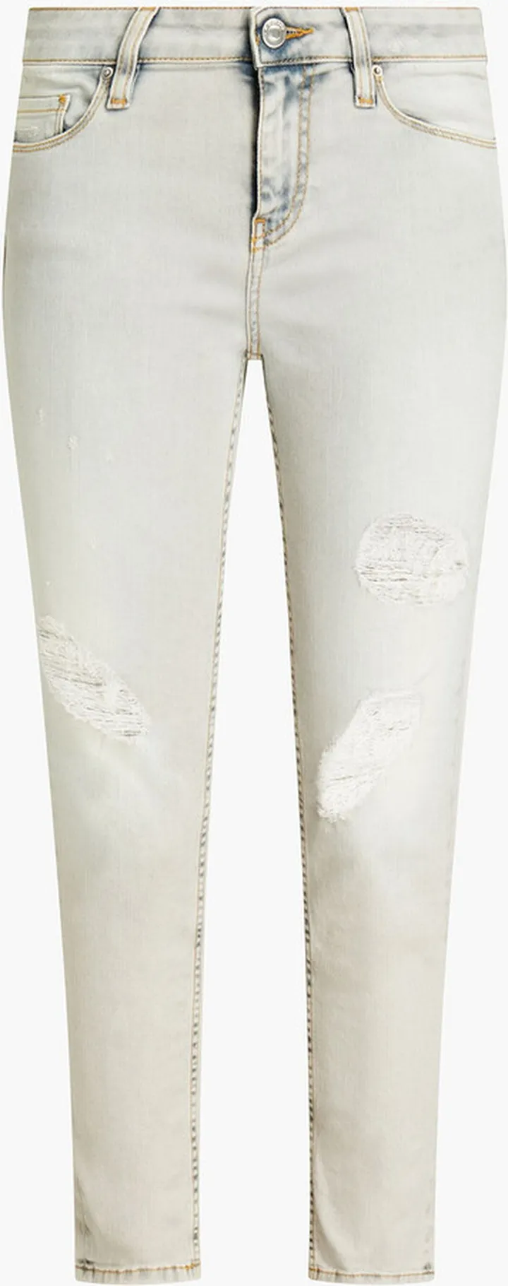 Cortez distressed mid-rise skinny jeans