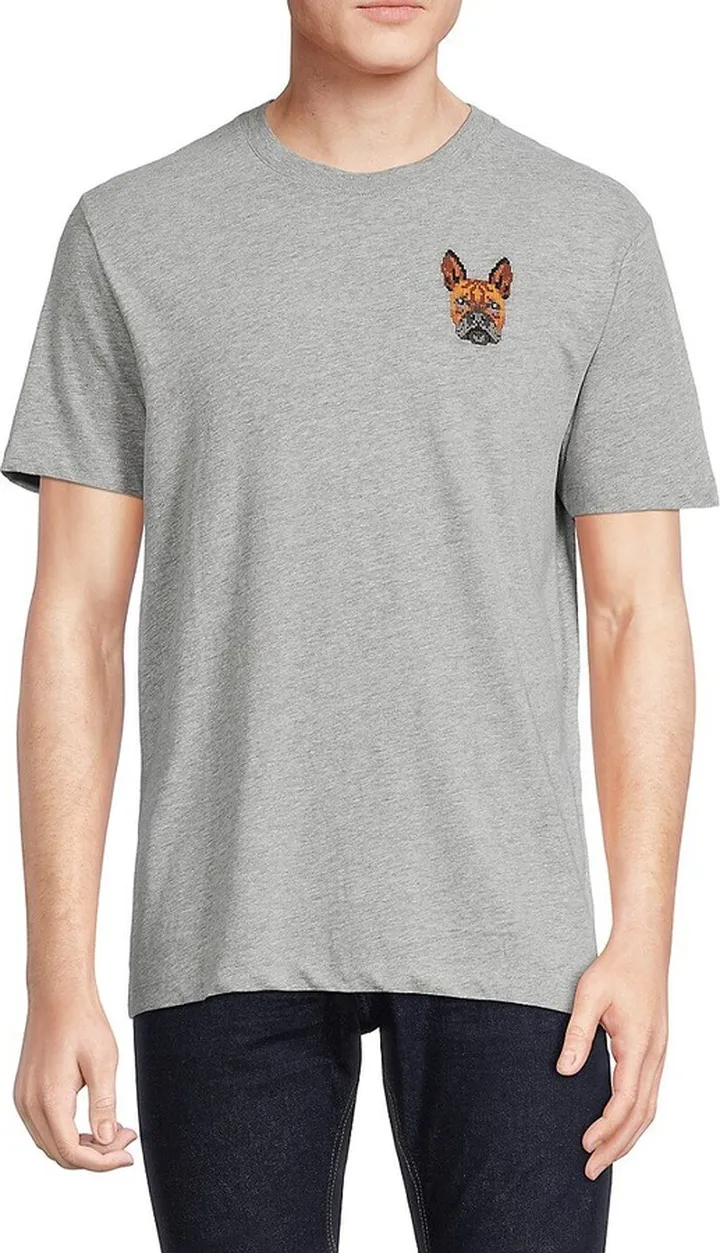 Dog Pixel Crewneck Tee