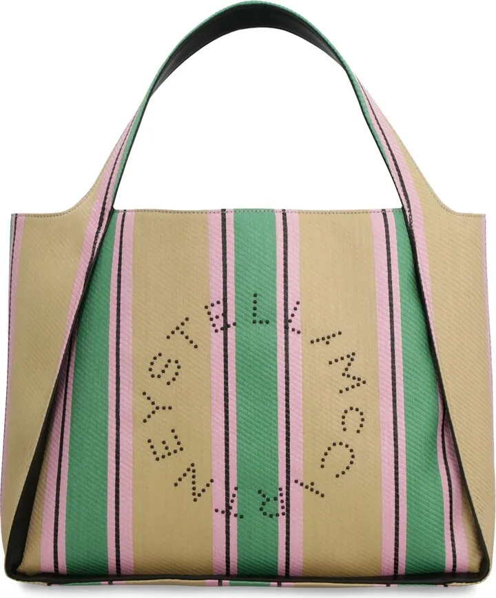 Stella Logo Raffia Tote Bag