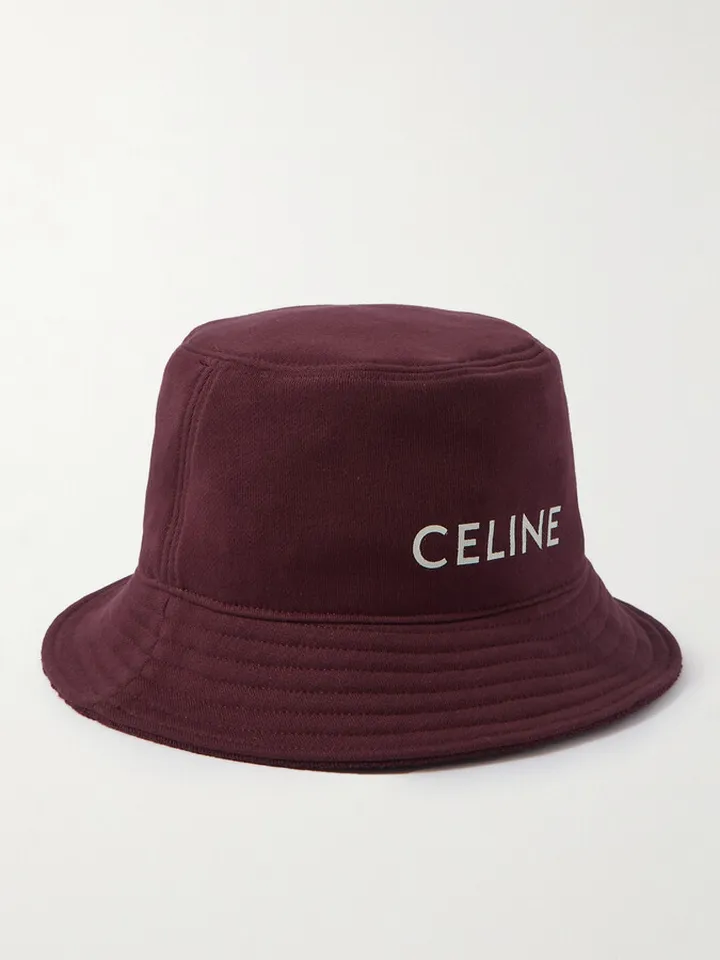 Bob Logo-Print Cotton-Jersey Bucket Hat