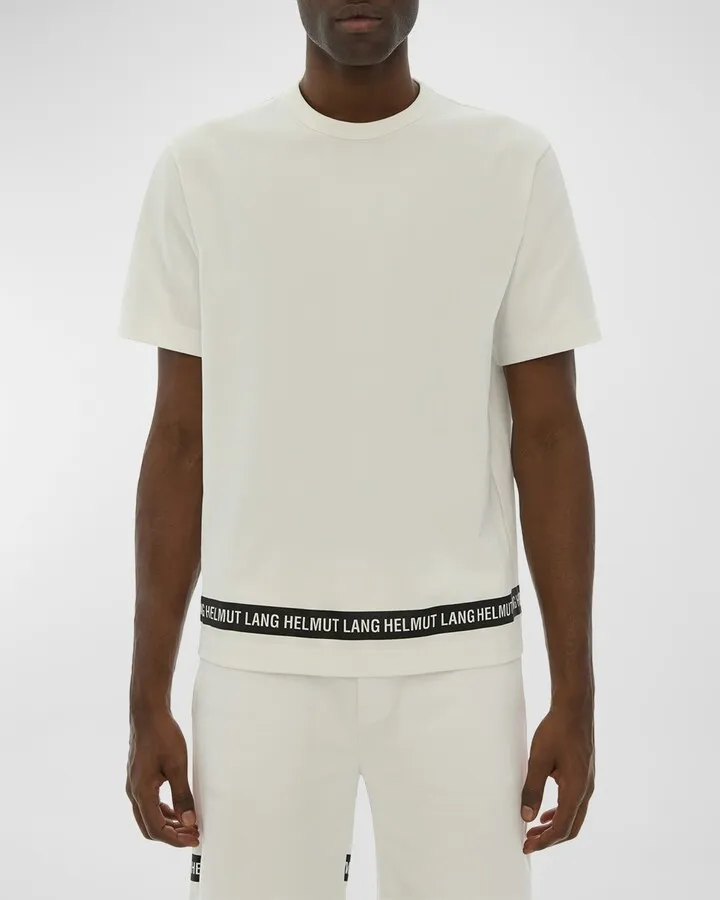Men's Logo-Stripe Crew T-Shirt