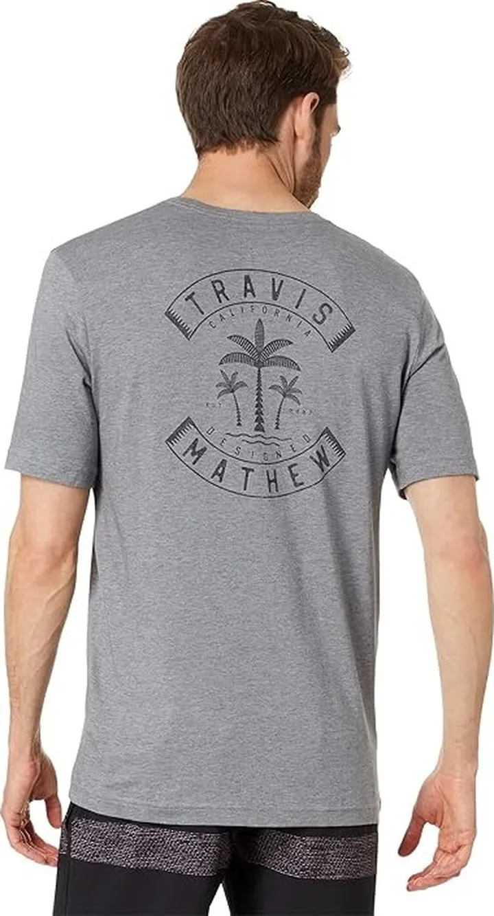TravisMathew Playa Del Amor (Heather Grey) Men's T Shirt