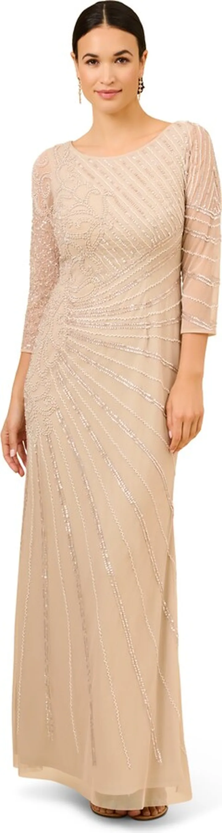 Beaded Long Gown