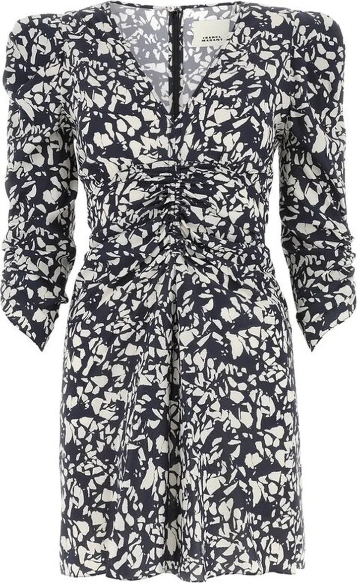 Isabel Marant Aliniza Ruched Detailed Mini Dress