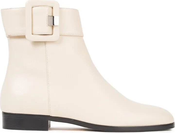 Mia buckled leather ankle boots