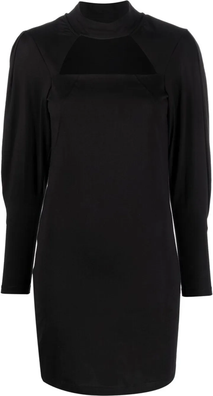 Puff-Sleeve Minidress