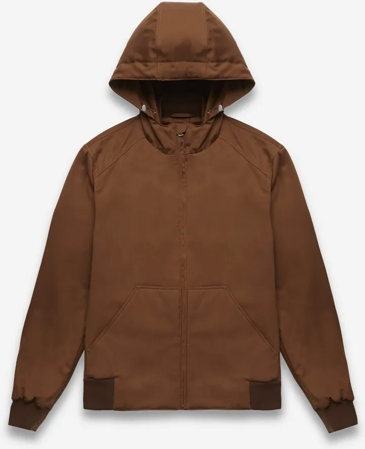 Wool Jacket with Hood and Wool Interior