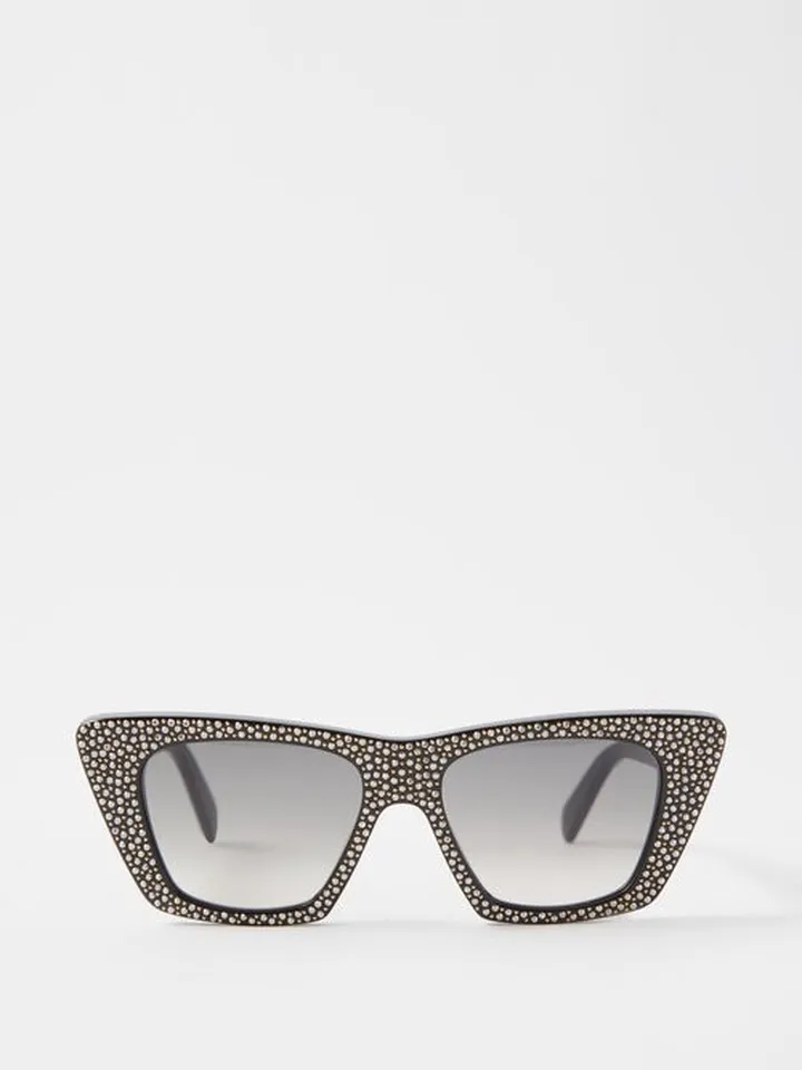 Strass Story Cat-eye Acetate Sunglasses