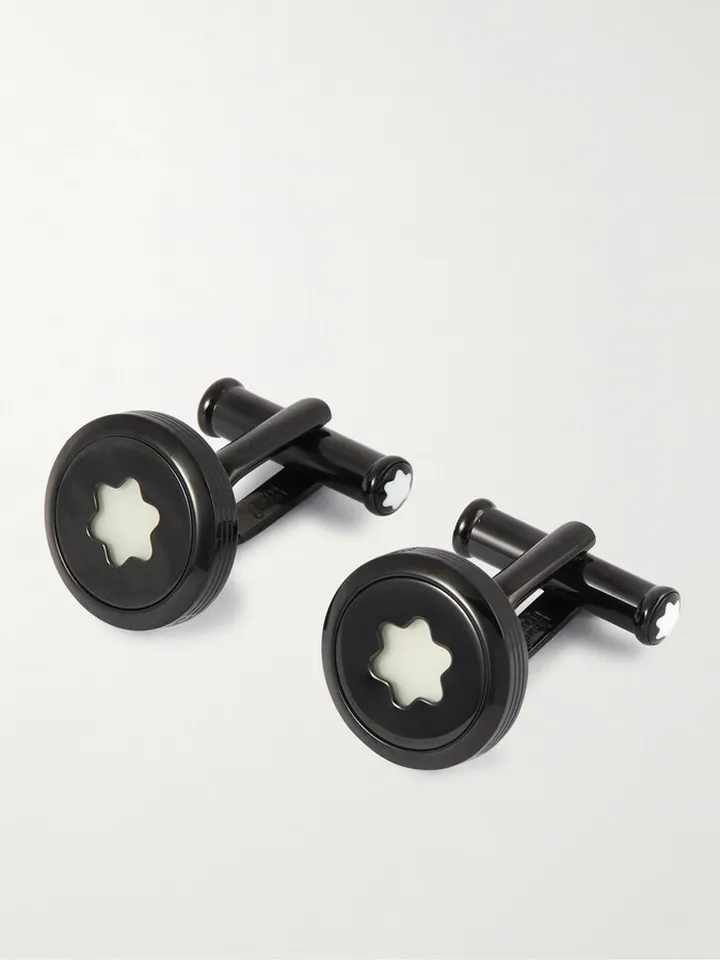StarWalker Stainless Steel and Acrylic Cufflinks