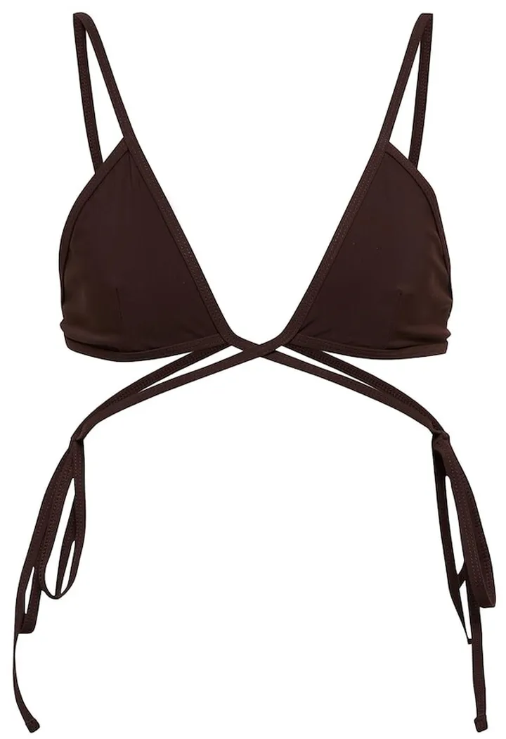 Wrapround triangle bikini top