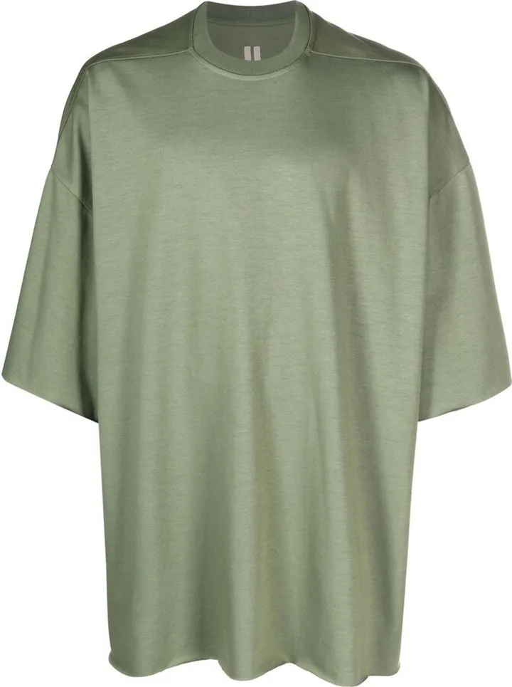 crew neck long-length T-shirt