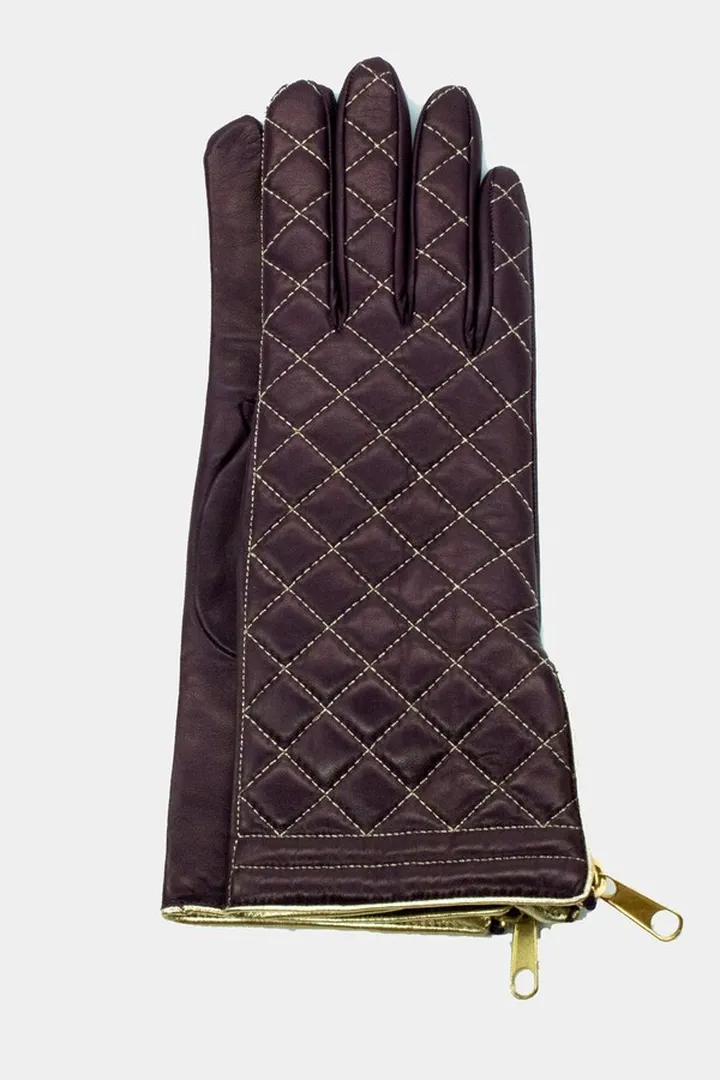 Quilted Leather Gloves