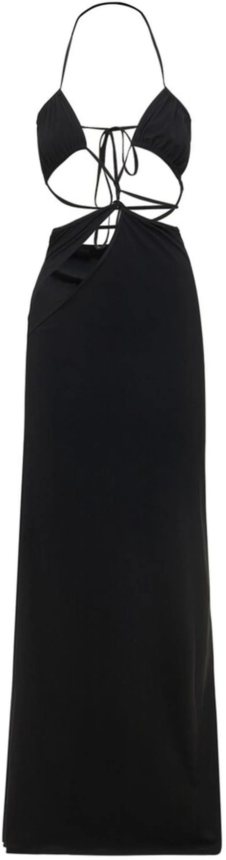 Asymmetrical cutout long dress