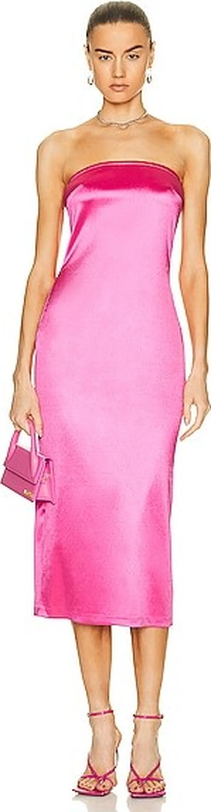 LoveShackFancy Lanal Tube Dress in Pink