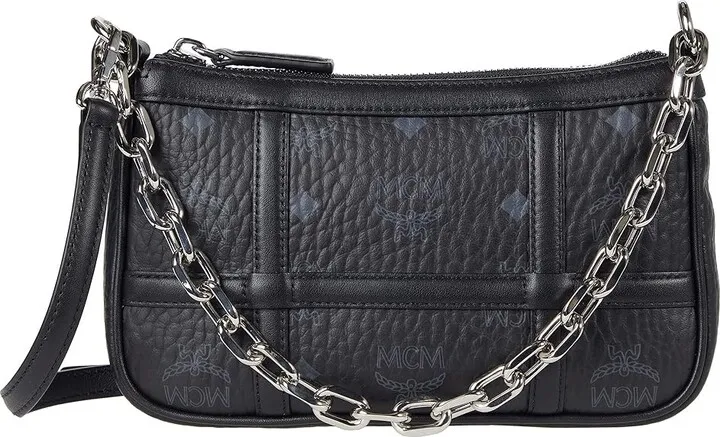 MCM Aren Visetos Shoulder Mini (Black) Bags