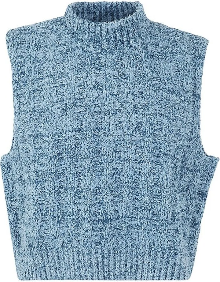 Maison Margiela Sleeveless Mock Neck Knitted Vest