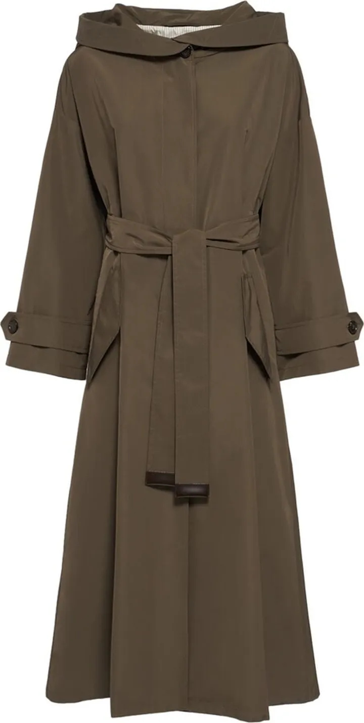 Cotton P belted water resistant parka