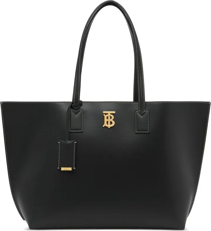 Monogram Leather Tote Bag