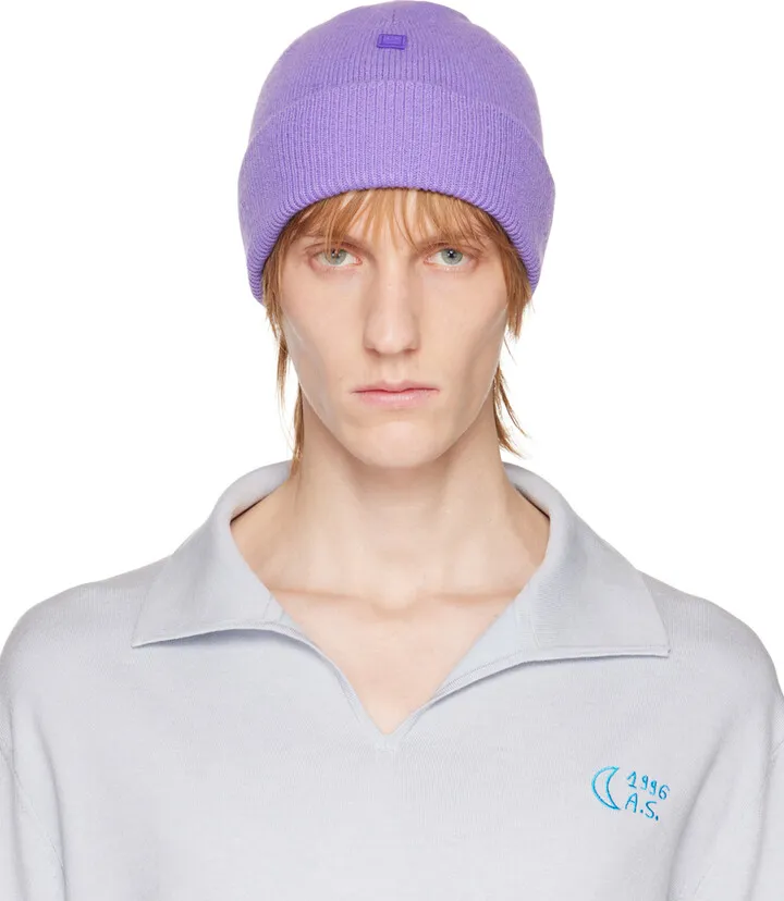 Acne Studios Purple Patch Beanie