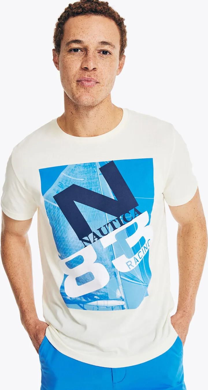 Sustainably Crafted N-83 Racing Graphic T-Shirt
