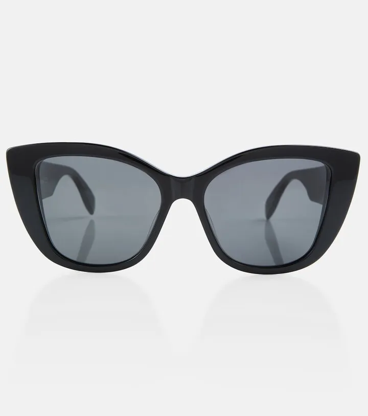 Graffiti cat-eye sunglasses