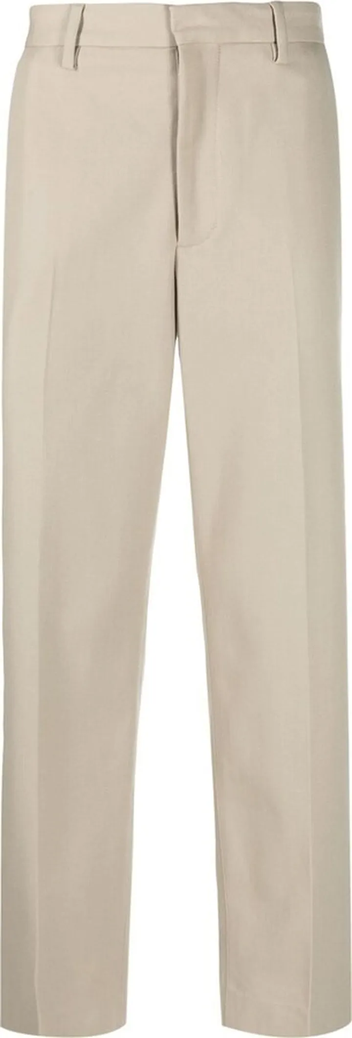 High-Waisted Straight-Leg Trousers