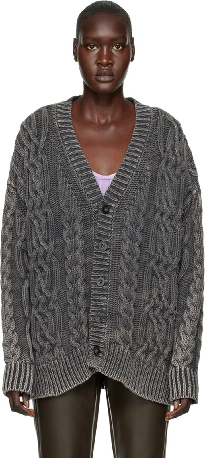 Diesel Gray K-Elindo Cardigan