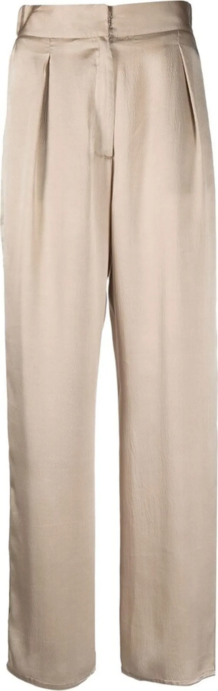 Cropped Silk Palazzo Pants
