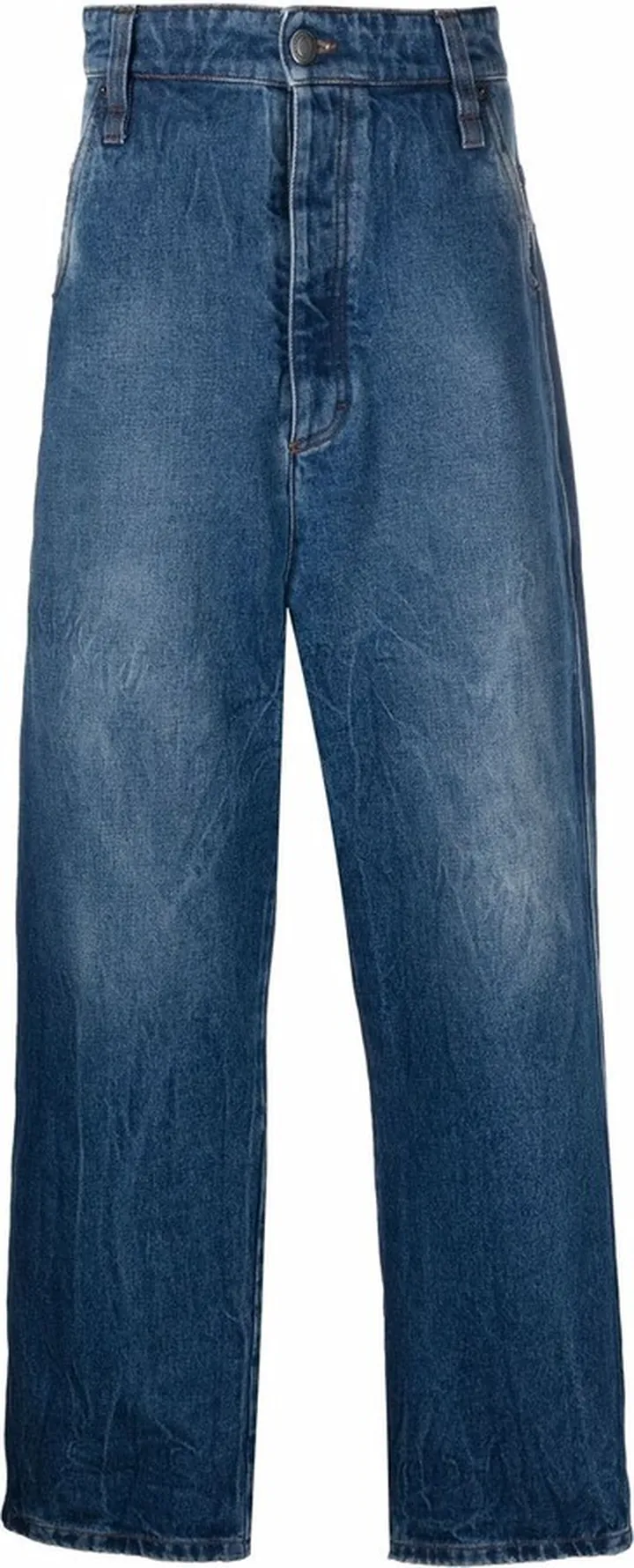 Wide-Leg Cotton Jeans