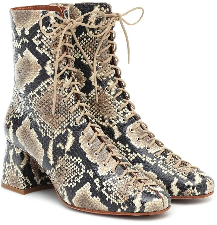 Becca lace-up leather ankle boots