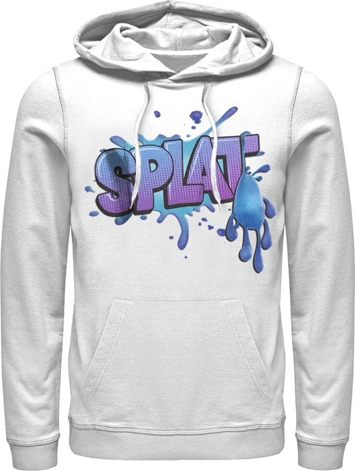 Men's Disney Strange World Splat Logo Pull Over Hoodie - White - Large