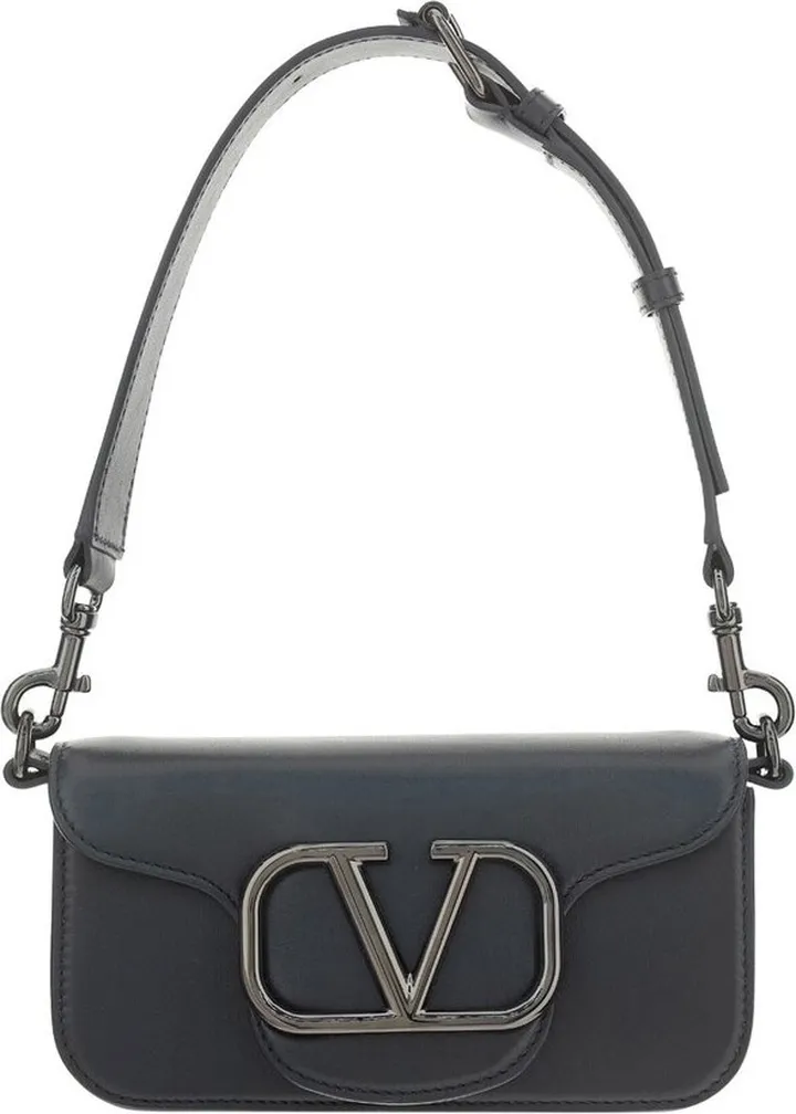 Valentino VLogo Plaque Foldover Crossbody Bag