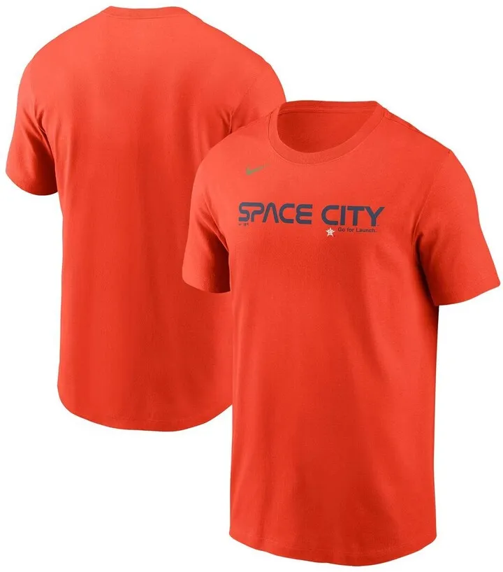 Men's Nike Orange Houston Astros 2022 City Connect Wordmark T-shirt