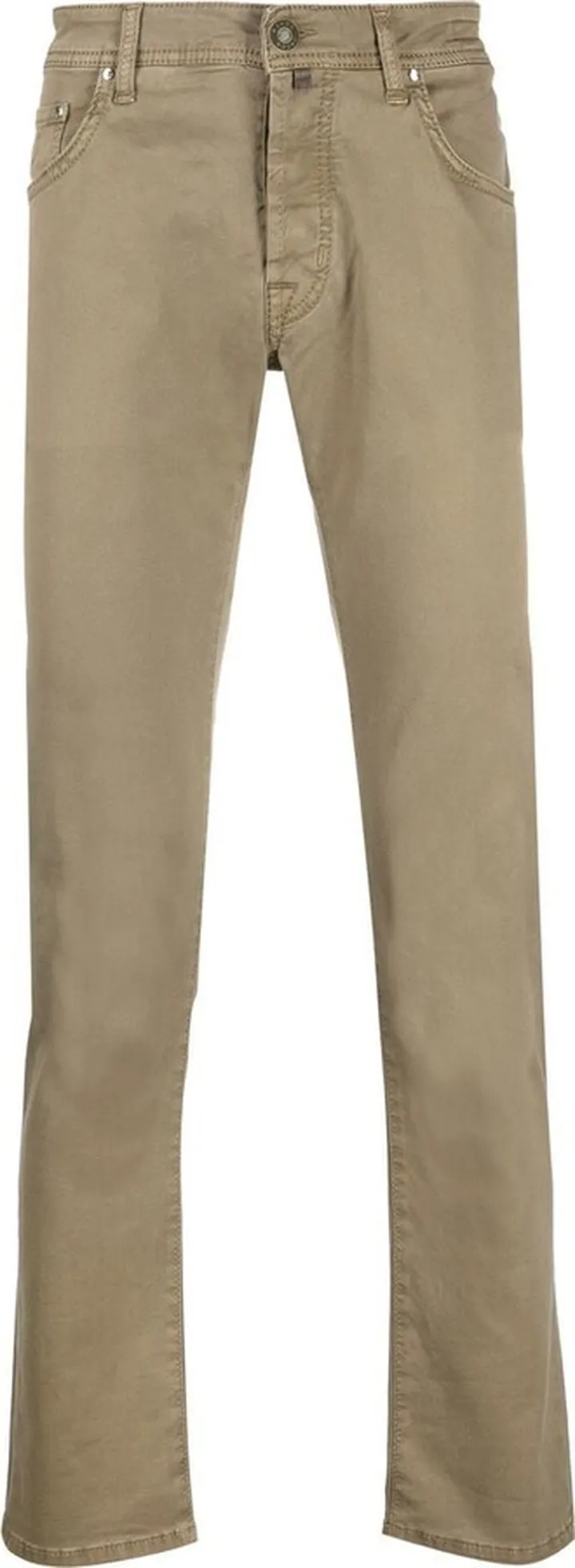 Pocket Square Straight-Leg Trousers