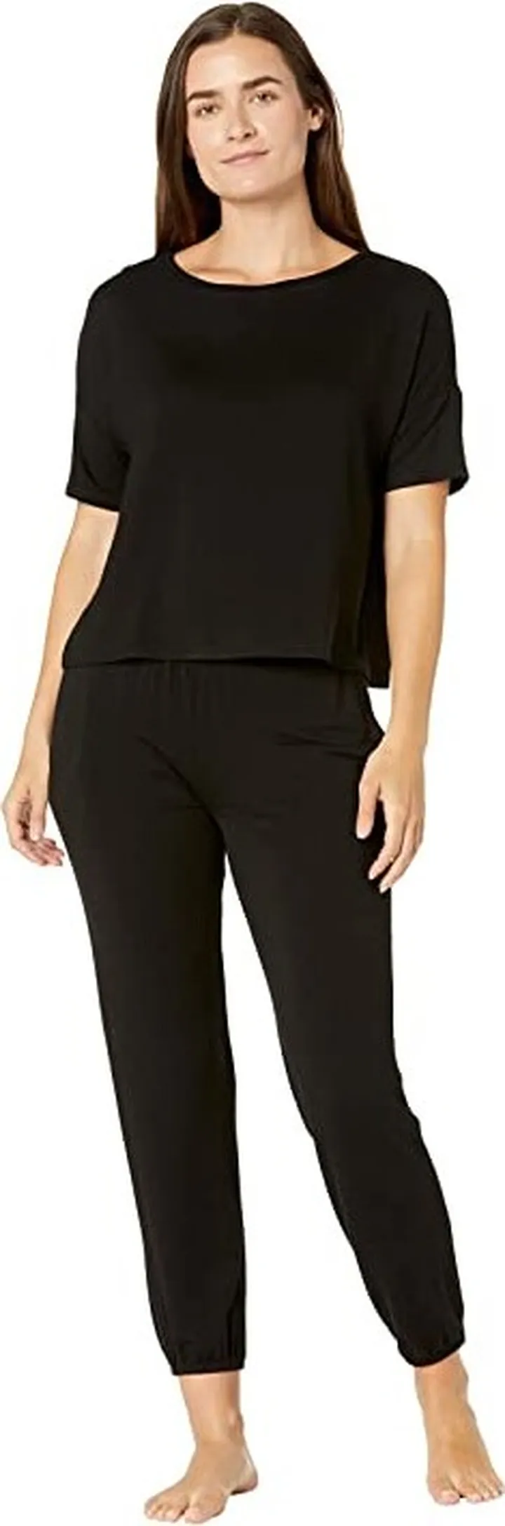 Honeydew Intimates Sun Lover French Terry Lounge Set (Black) Women's Pajama Sets