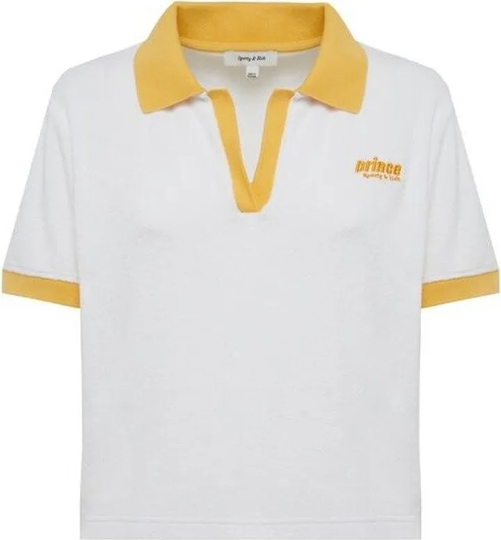 Sporty & Rich Logo Embroidered Short Sleeved Polo Shirt