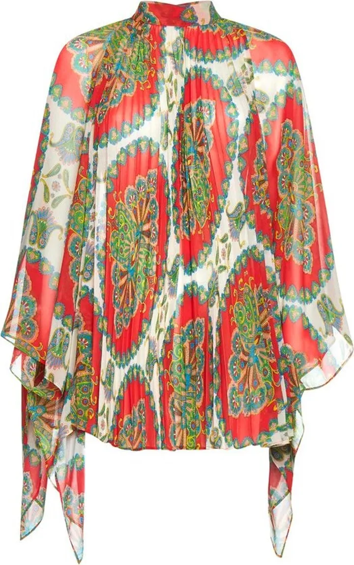 Etro Paisley Printed Poncho