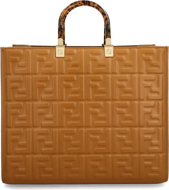 Monogram Embossed Tote Bag
