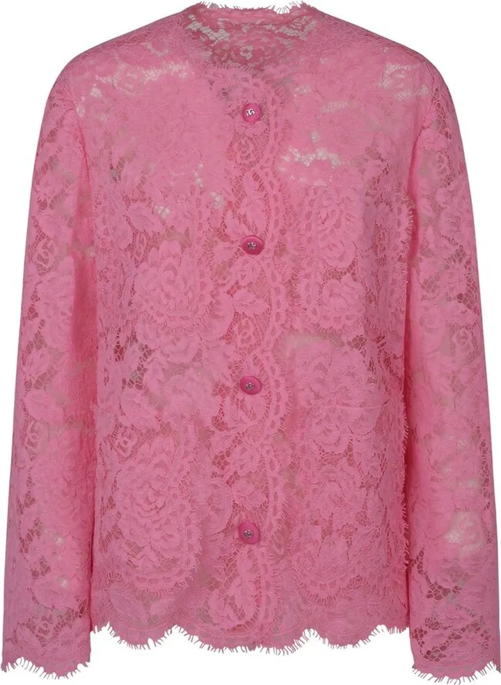 Dolce & Gabbana Single-Breasted Lace Jacket