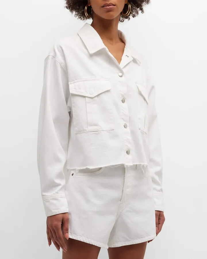 Nyx Cropped Denim Shirt