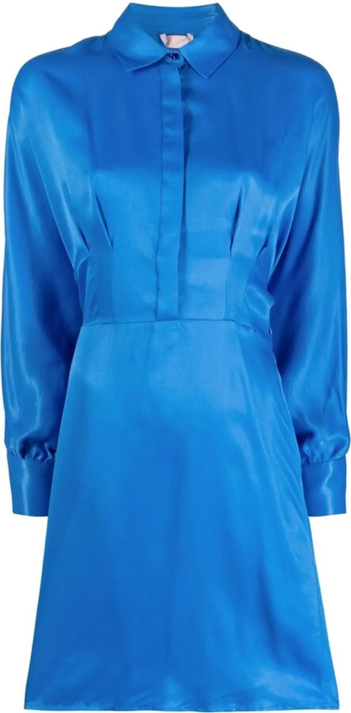 Knee-Length Halterneck Shirt Dress